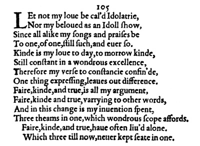 Sonnet 105